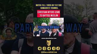 Christian offers Money to Baptise Muslim |#shorts| Mansur vs Catholics | Speakers Corner |Hyde Park