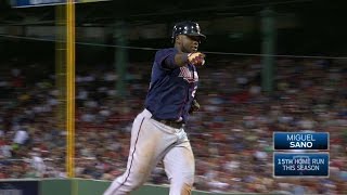 MIN@BOS: Sano adds insurance run with a solo homer