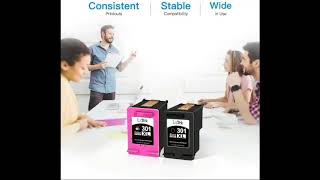 HP 301 301XL Ink Cartridges for HP Deskjet  (1 Black, 1 Colour)