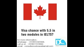 Visa chance with 5.5 in two modules in IELTS?