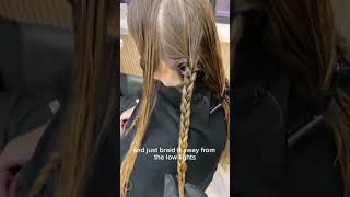 How I do a REVERSE BALAYAGE! 😲Lowlights: 8.8 + 3.5vol 1:2 ratio 🤫#howto #technique #sydney