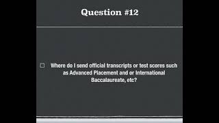 Where do I send official transcripts and or test scores such as Advanced Placement?