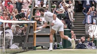 Novak Djokovic SMASHES his racket in frustration 😱 | Wimbledon on ESPN