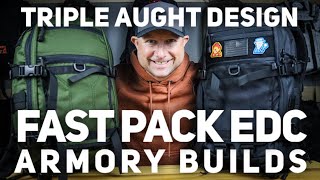 Triple Aught Design FAST Pack EDC // Armory Builds vs Standard vs GORUCK Heritage GR1s