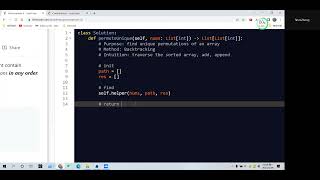 Leetcode 47. Permutations II. Backtracking. Python