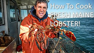 How to COOK Maine Lobster!