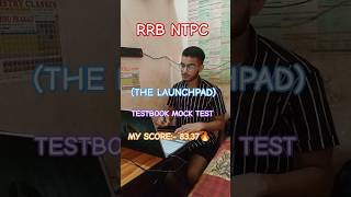 RRB NTPC (THE LAUNCHPAD) TESTBOOK MOCK TEST MARKS ✅ #rrbntpc #rrb #ntpc #ssc#ssccgl #cgl #shorts