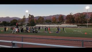 Duarte field tournament 2024 Marshall mighty eagle marching band and color guard