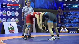 1/8 WW - 72 kg: Z. MOLNAR (SVK) v. A. FISKE (USA)