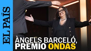 PREMIOS ONDAS | Àngels Barceló celebra el galardón a sus 40 años de trayectoria en la radio