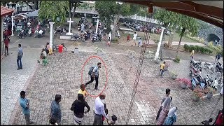 CCTV images show Sri Lanka's terrorist attack suspected suicide bomber