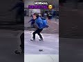 Normal ice skating vs Menace ice skating #troll #edit #shorts