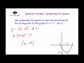 finding turning points using completing the square