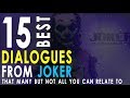 JOKER 2019 | 15 Best Dialogues | Joaquin Phoenix, DC Movie