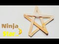 No Glue Star | Popsicle Fun Crafts For Kids | Ninja Star | #shorts