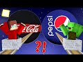 How Mikey and JJ Found Road To PEPSI vs COCA COLA Planets in Minecraft Challenge (Maizen)