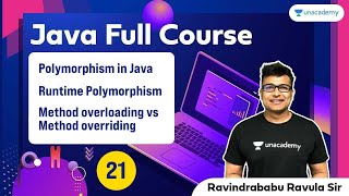 Polymorphism in Java | Runtime Polymorphism | Method overloading vs Method overriding | L:21 | Java