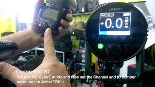 TTL Triggering the Jinbei HD610 and Canon 600EX-RT together