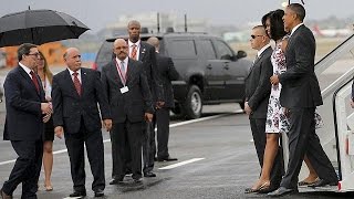 Obama arrives in Cuba for historic three-day trip