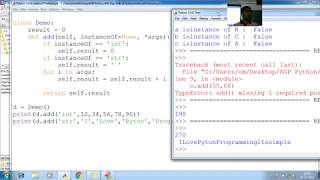 165 Python Method overloading Program Python Programming Tutorial for Beginner to advance with Sourc