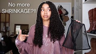 Trying LENGTH-N-LOCKS on my 3c curls.. no more shrinkage?!! TikTok made me try it