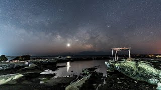 星空タイムラプス 4K  南房総早春の星空  ～今年最初の夏の天の川  根本海岸・野島崎 2022年2月～ Japan Time Lapse 4K