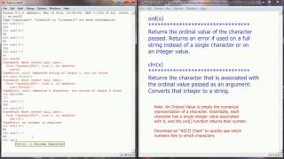Python Tutorial 2016 Lesson 5.1 - ord() and chr() Functions