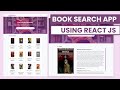 Book Search App With Open Library Search API Using React JS | React JS Project For Beginners