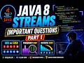 Java 8 Streams Important Questions 🔥 | Odd Even | Frequency Map | Reverse Sort #java #java8