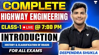 Highway Engineering | Class-1 | Intoduction | Gate | RRB JE | UPPSC AE | SSC JE | Deependra Shukla