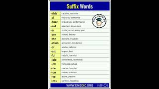 Suffix Words.#shorts #short video.