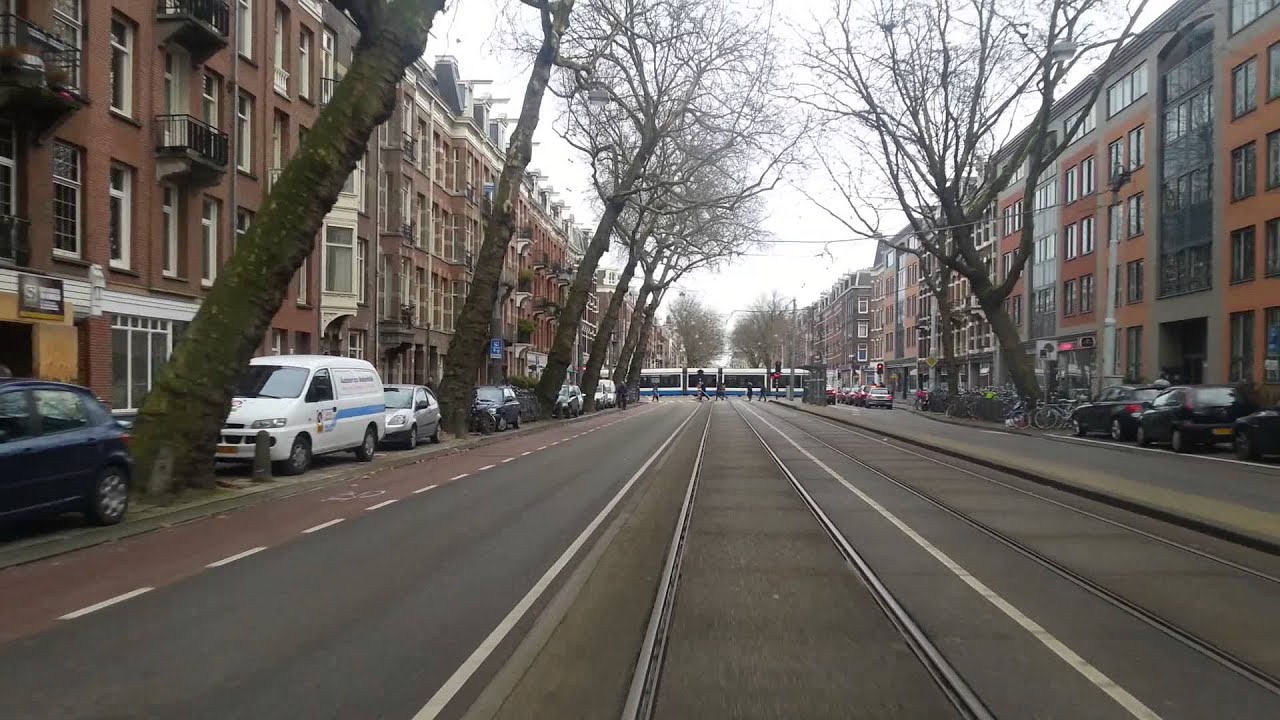 GVB Amsterdam Tramlijn 25 Achteruitrit, Centraal Station - President ...