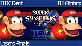 TRTTGC2 Smash Wii U - TLOC Denti (Diddy) vs DJ Fliphop (Diddy) - Losers Finals