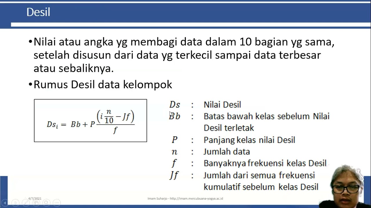 Statistik Penjelasan Singkat Apa Itu Kuartil Desil Dan Persentil? - YouTube