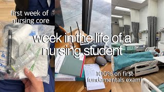 WEEK IN THE LIFE OF A NURSING STUDENT | west coast university, first week of nursing core