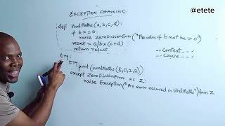 Exception Chaining in Python #s4ep11 #education #everyone