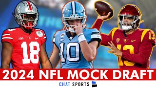 2024 NFL Mock Draft: 1st Round Projections Ft. Caleb Williams, Drake Maye And Marvin Harrison Jr.