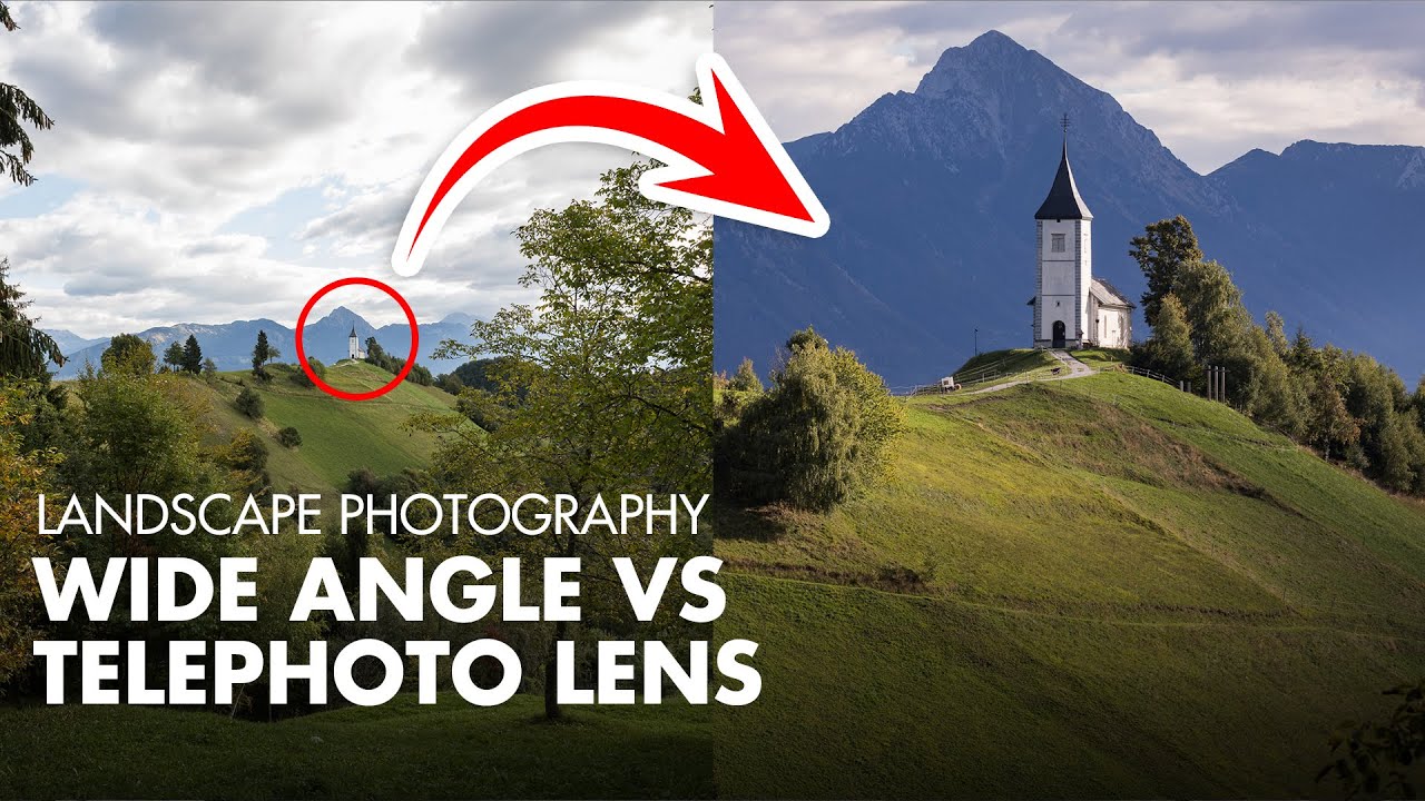 Landscape Photography - Wide Angle Vs Telephoto Lens - YouTube