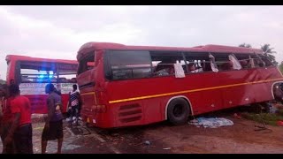 (BREAKING NEWS) 27 people burnt to D3ATH on kintampo highway this morning