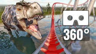 Jurassic Park Dinosaurs T-Rex 360 video Roller Coaster Lost World PSVR