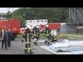 Explosion durch chemische Reaktion mit 5 Verletzten in Uniklink Bonn am 14.07.2014 + O-Ton