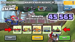 Hill Climb Racing 2 – 45565 points in BALANCE POINT BURDEN Team Event