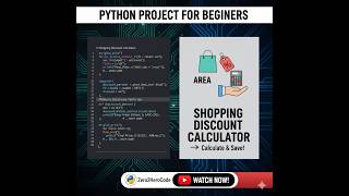 Build a Shopping Discount Calculator in Python | Beginner Project 🐍 | Calculate (Hindi Tutorial) 💻