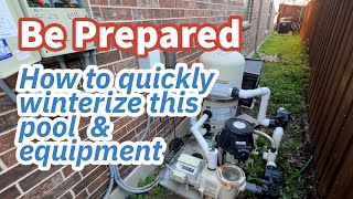 Emergency Winterizing Tips for Pool Owners: Protect Your Equipment from Freeze Damage