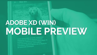 Previewing your XD Prototypes on a Phone (Windows users)