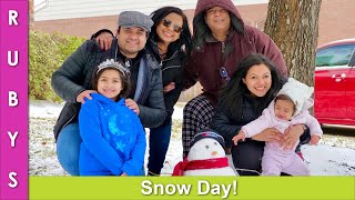 Snow Day Family Fun Vlog in Urdu Hindi - RKK