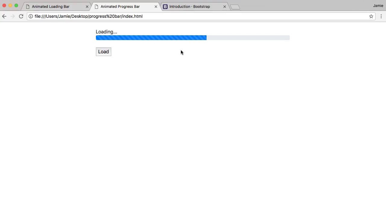 Create An Animated Progress Bar Using HTML, CSS And JavaScript - YouTube
