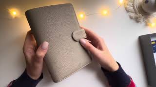 Filofax Norfolk Taupe personal planner unbox