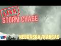 MCV Tornado Threat in Kansas & Nebraska | Insane Shelf Cloud | Live Chase Archive