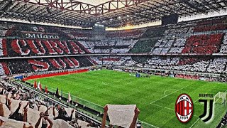 VERY BEAUTIFUL ‼️ Choreo curva sud milano during AC Milan vs Juventus match